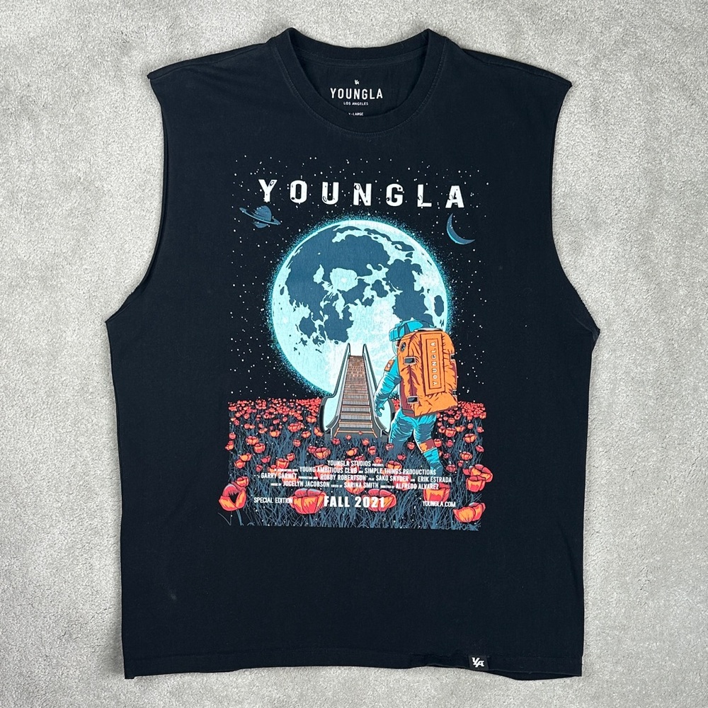YoungLA Midnight Blue Kids Tank Top